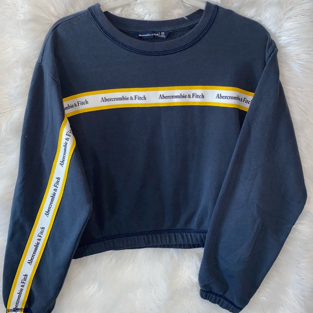 Cropped Abercrombie and Fitch crewneck sweatshirt